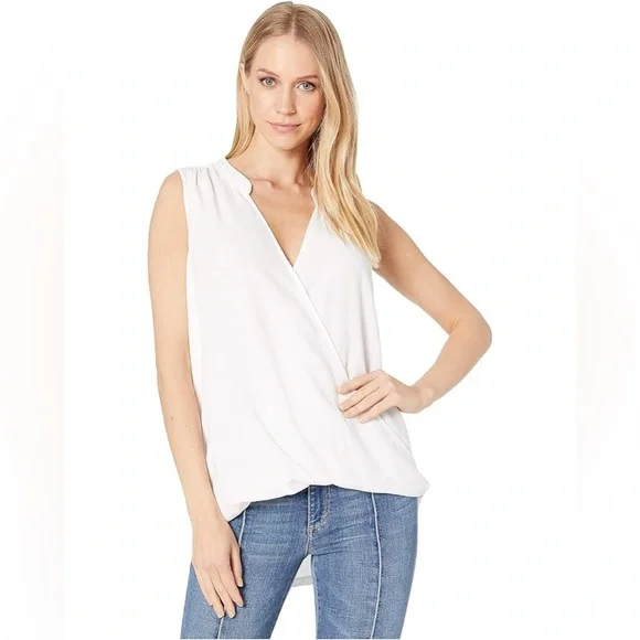 Splendid Tops Splendid Surplice Mixed Media Tank Poshmark